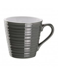 Olympia Caf Aroma Mugs Charcoal 340ml