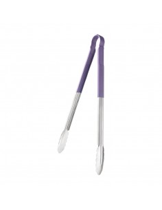 Vogue Colour Coded Serving Tong Purple 405mm