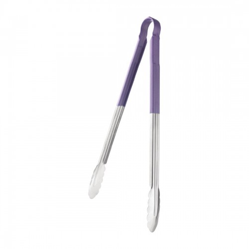 Vogue Colour Coded Serving Tong Purple 405mm