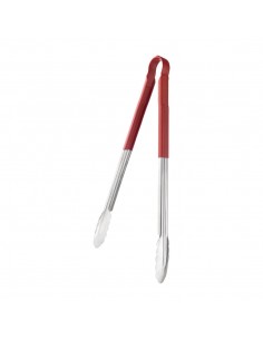 Vogue Colour Coded Serving Tong Red 405mm