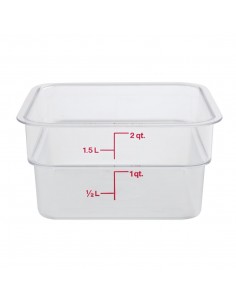 Cambro Square Polycarbonate Food Storage Container 1.9 Ltr