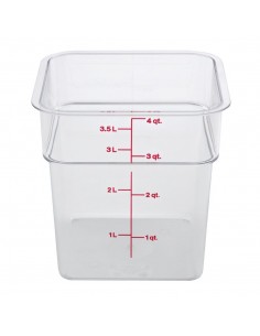 Cambro Square Polycarbonate Food Storage Container 3.8 Ltr