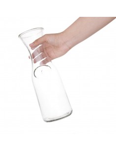 Olympia Ribbed Glass Jugs 1Ltr, GF922