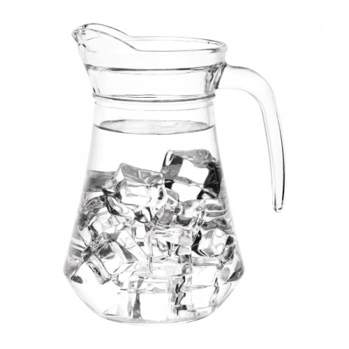 Olympia Ribbed Glass Jugs 1Ltr Pack of 6 - GF922 - Buy Online at Nisbets