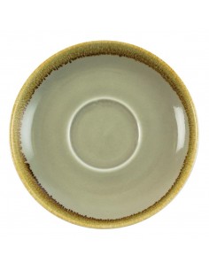 Olympia Kiln Cappuccino Saucer Moss 160mm