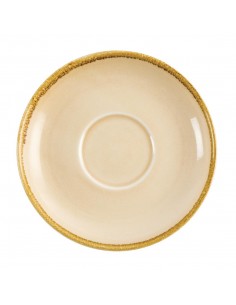 Olympia Kiln Cappuccino Saucer Sandstone 160mm