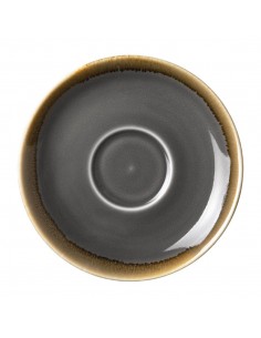 Olympia Kiln Cappuccino Saucer Smoke 140mm