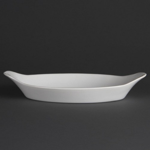 Dish - White Oval Serving Dish 34 x 23 cm - Cambridge Catering Hire