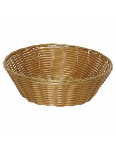 Poly Wicker Round Food Basket