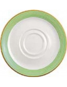 Steelite Rio Green Low Cup Saucers 145mm