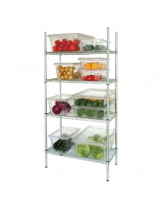 4 Tier Wire Shelving Kit 1830x 460mm