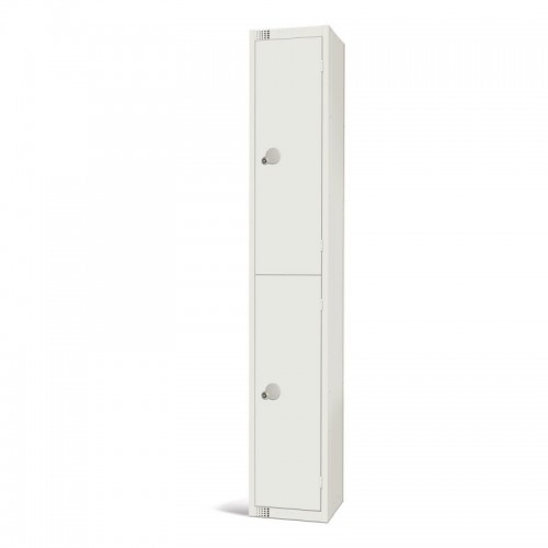 Elite Lockers Elite Double Door Coin Return Locker White