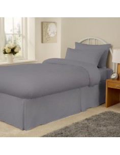 Mitre Essentials Spectrum Duvet Cover Open Grey Single