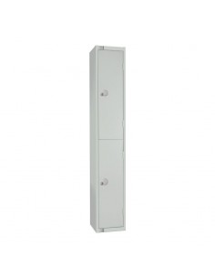 Elite Lockers Elite Double Door Coin Return Locker Grey