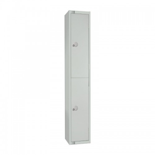 Elite Lockers Elite Double Door Coin Return Locker Grey