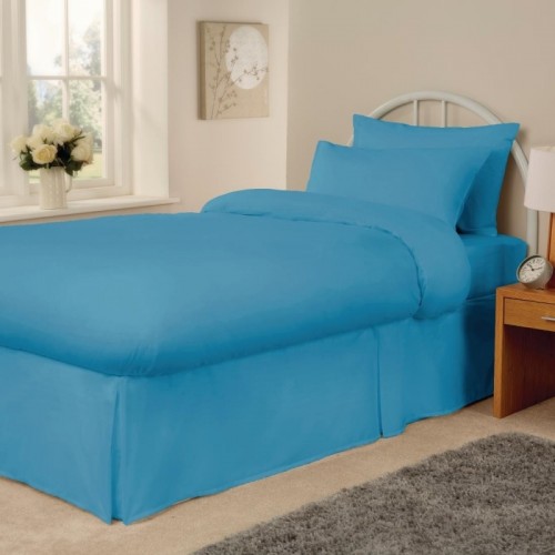 Mitre Essentials Spectrum Duvet Cover Open Turquoise Single