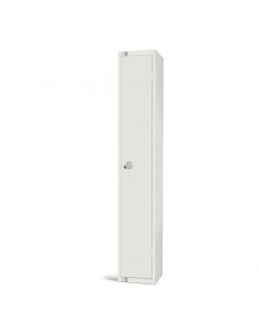 Elite Lockers Elite Single Door Padlock Locker White - GR309-P