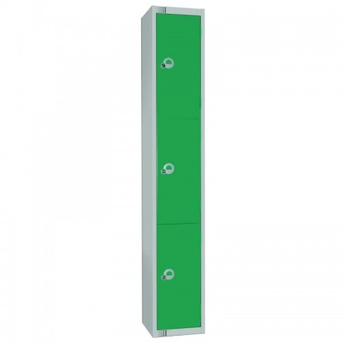 Elite Lockers Elite Three Door Coin Return Locker with Sloping T