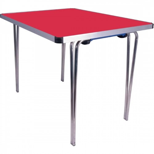 Gopak Contour Folding Table Red 5ft