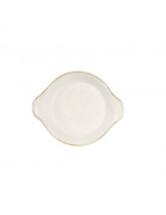 Stonecast Barley White Large Round Eared Dish