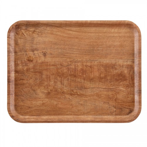 Cambro Dark Olive Wood Effect Tray 24 x 35cm