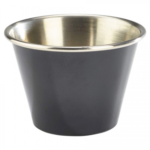 2.5oz Stainless Steel Ramekin Black