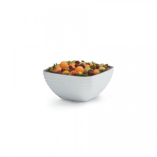 White Square Insulated Serving Bowl 1.7L Litre