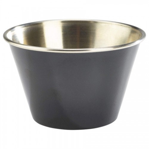 6oz Stainless Steel Ramekin Black