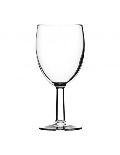 Saxon Toughened Wine Glass 9oz Lined 175ml