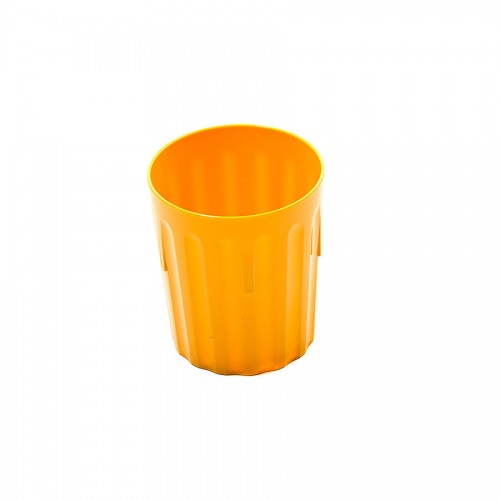 Polycarbonate Tumbler Fluted 8oz Yellow