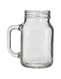 Genware Glass Mason Jar 50cl 17.5oz