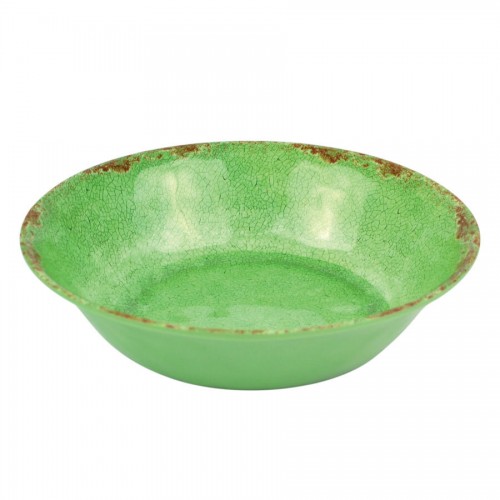 Green Casablanca Melamine Bowl 350 x 350 x 70mm 3.5L