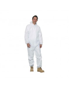 Keep Clean Disposable Hooded Coverall Size Large