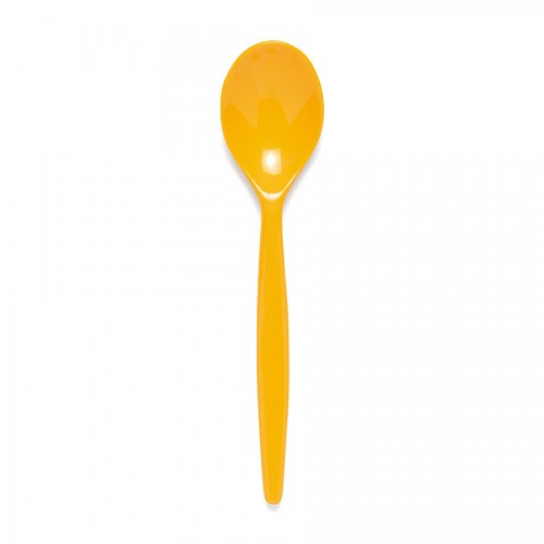 Polycarb Dessert Spoon Standard 20cm Yellow