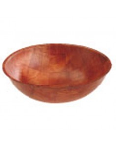 Bowl Brown Wooden Round 25cm