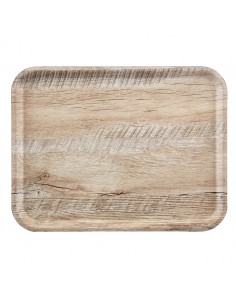 Natural Wood Effect Tray 24 x 35cm