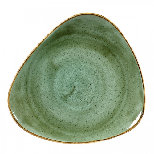 Stonecast Samphire Green Triangle Plate 31.1cm