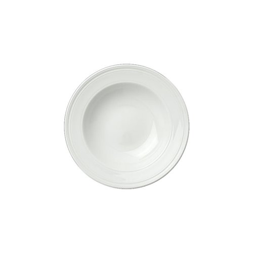 Bead White Soup/Pasta Plate 24cm