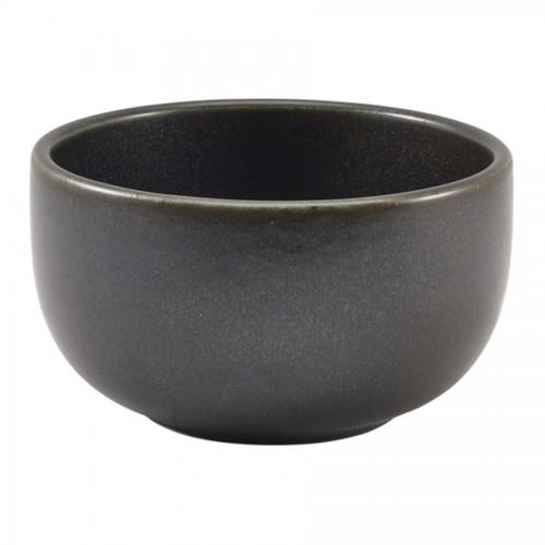 Terra Porcelain Black Round Bowl 12.5cm