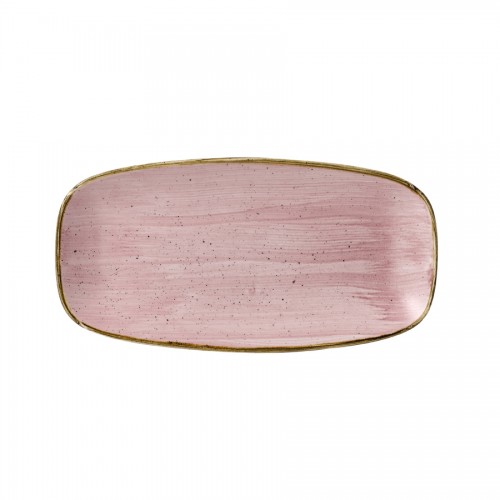 Petal Pink Chefs' Oblong Plate No. 3 29.8x15.3cm