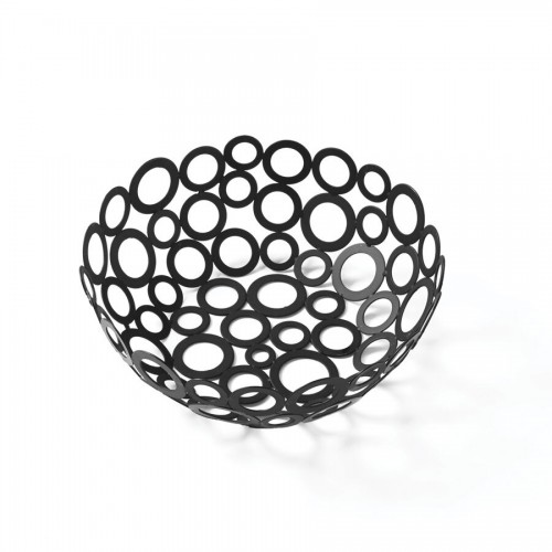 Basket Go Go Round Black 8 Inch Diameter