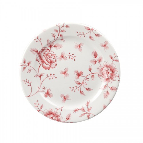 Vintage Cranberry Rose Chintz Plate 30.5cm 12 inch