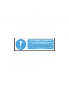 Dishwashing Machine Catering Equipment safety notice.