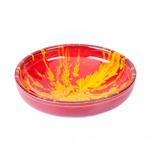 Manoli Speckle 25cm Bowl Red & Yellow Speckle