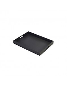 Solid Black Butlers Tray 44 x 32 x 4.5cm