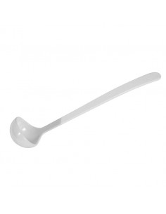 White 1oz Melamine Ladle