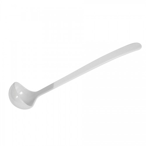 White 1oz Melamine Ladle