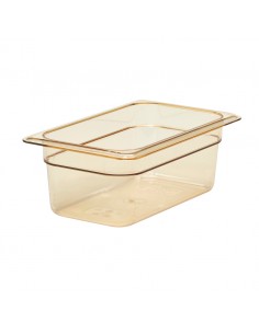 Gastronorm Container High Heat 1/4 100mm Amber