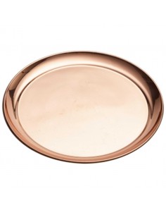 Copper 12 inch Round Tray 300mm