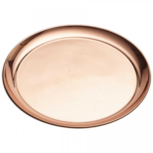 Copper 12 inch Round Tray 300mm